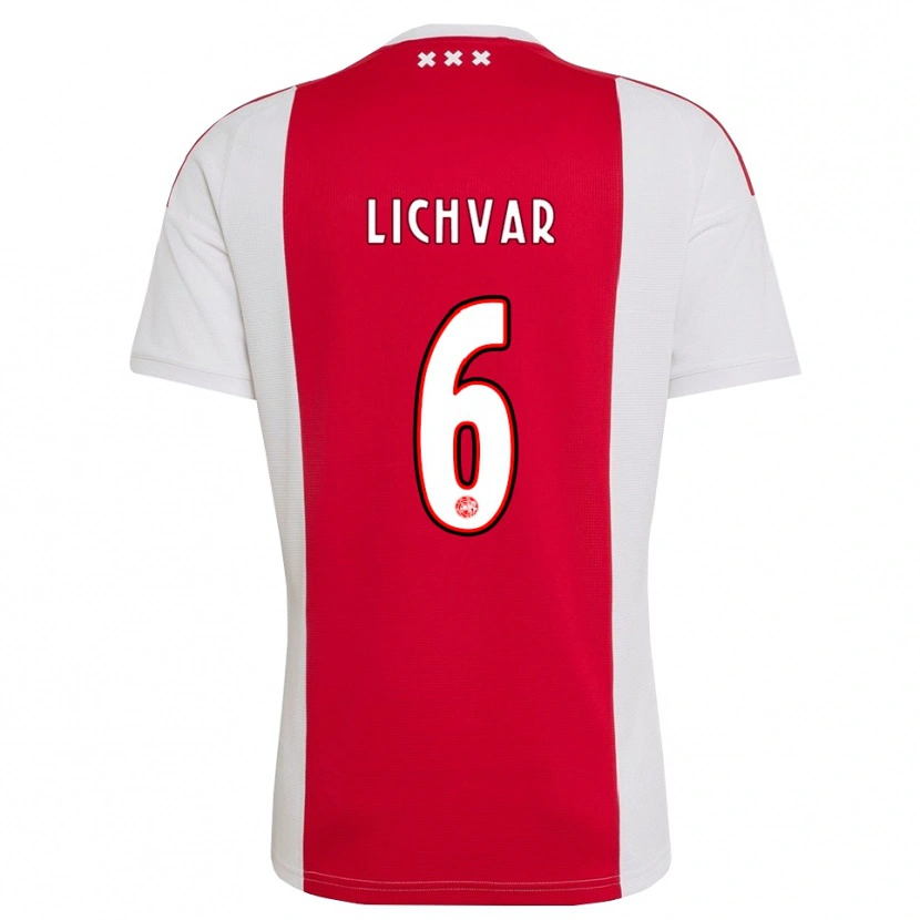 Danxen Femme Maillot Roman Lichvar #6 Rouge Blanc Jaune Tenues Domicile 2026/27 T-Shirt