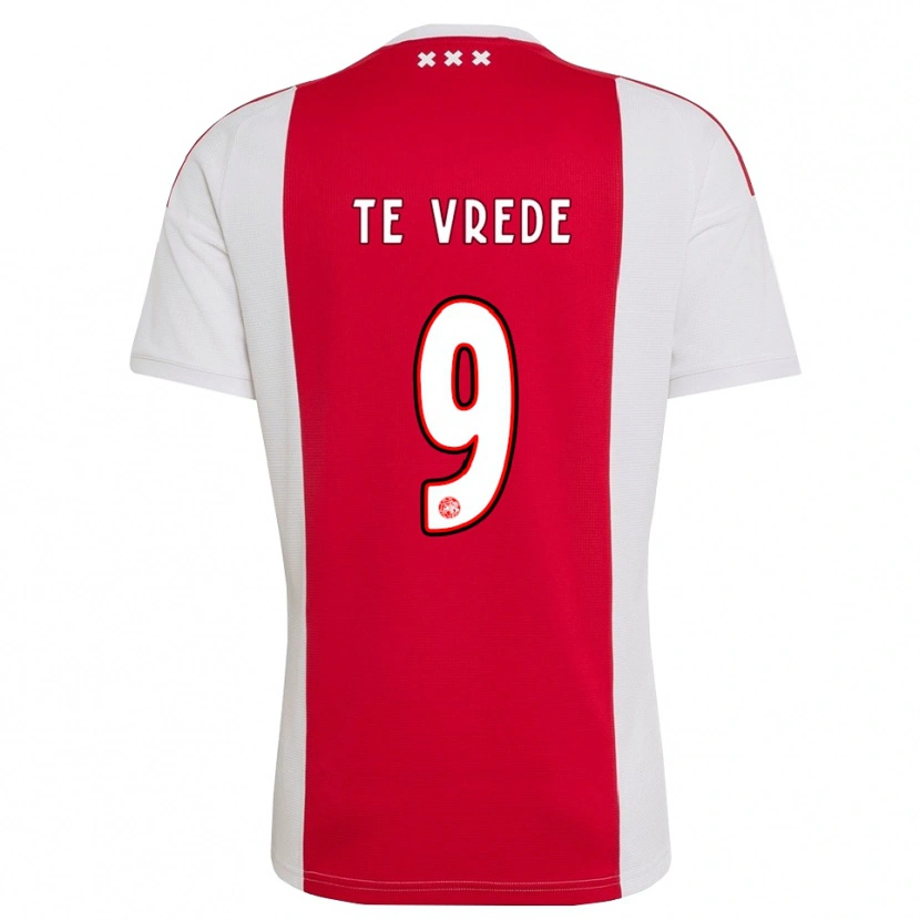 Danxen Femme Maillot Mitchell Te Vrede #9 Rouge Blanc Jaune Tenues Domicile 2026/27 T-Shirt