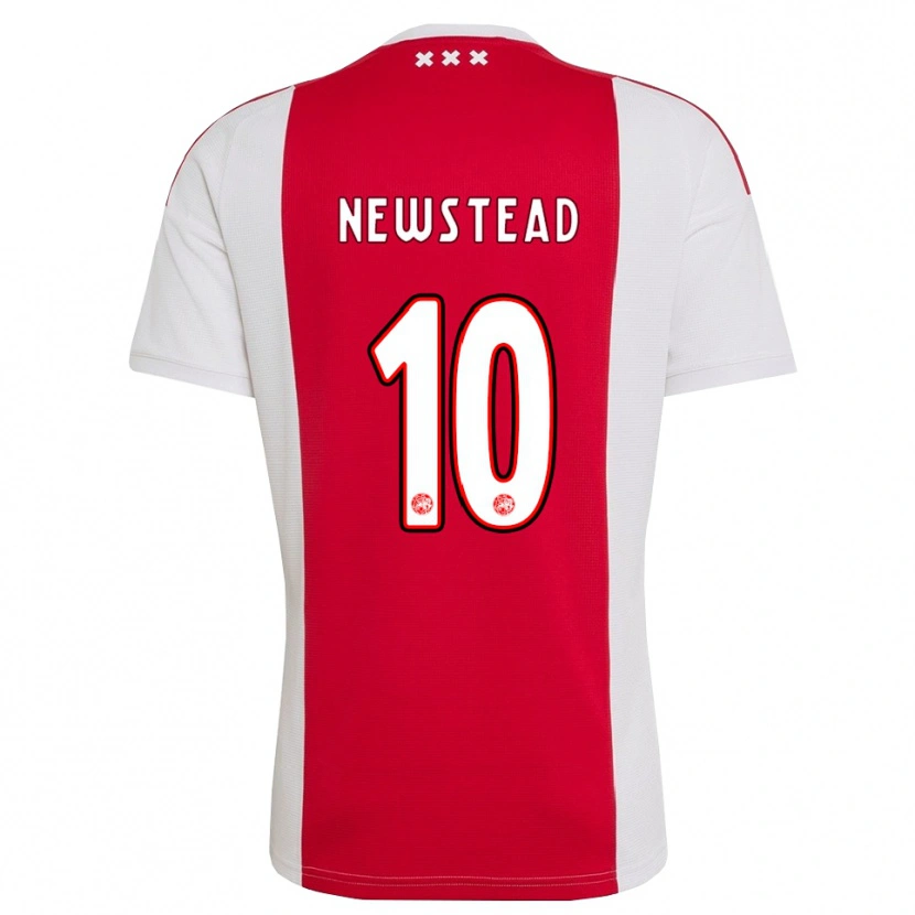 Danxen Femme Maillot Xander Newstead #10 Rouge Blanc Jaune Tenues Domicile 2026/27 T-Shirt