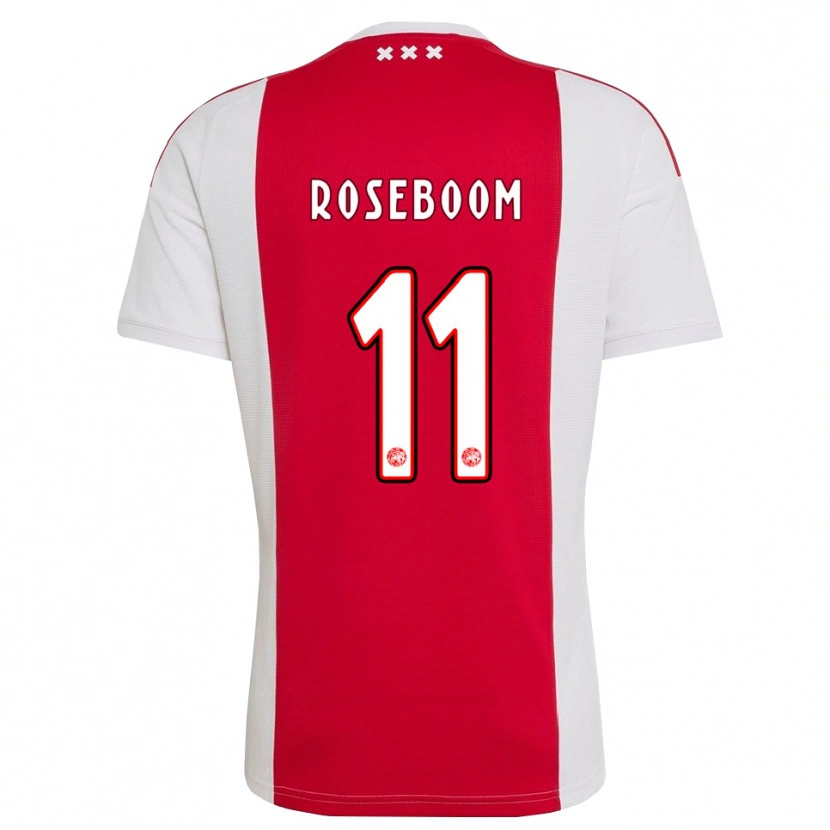 Danxen Femme Maillot Youri Roseboom #11 Rouge Blanc Jaune Tenues Domicile 2026/27 T-Shirt