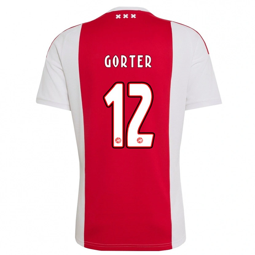 Danxen Femme Maillot Jay Gorter #12 Rouge Blanc Jaune Tenues Domicile 2026/27 T-Shirt