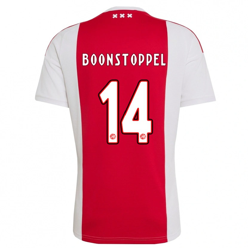 Danxen Femme Maillot Jesse Boonstoppel #14 Rouge Blanc Jaune Tenues Domicile 2026/27 T-Shirt