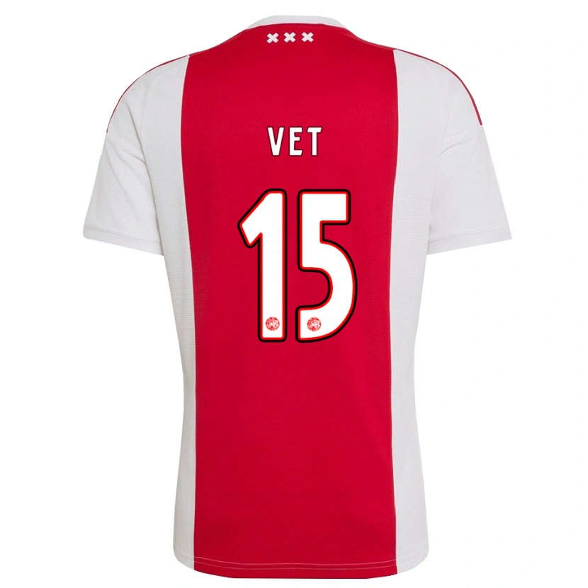 Danxen Femme Maillot Javier Vet #15 Rouge Blanc Jaune Tenues Domicile 2026/27 T-Shirt