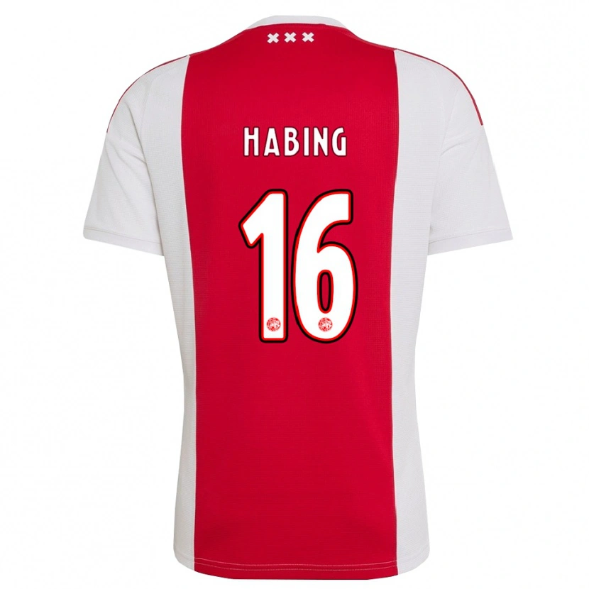 Danxen Femme Maillot Youri Habing #16 Rouge Blanc Jaune Tenues Domicile 2026/27 T-Shirt