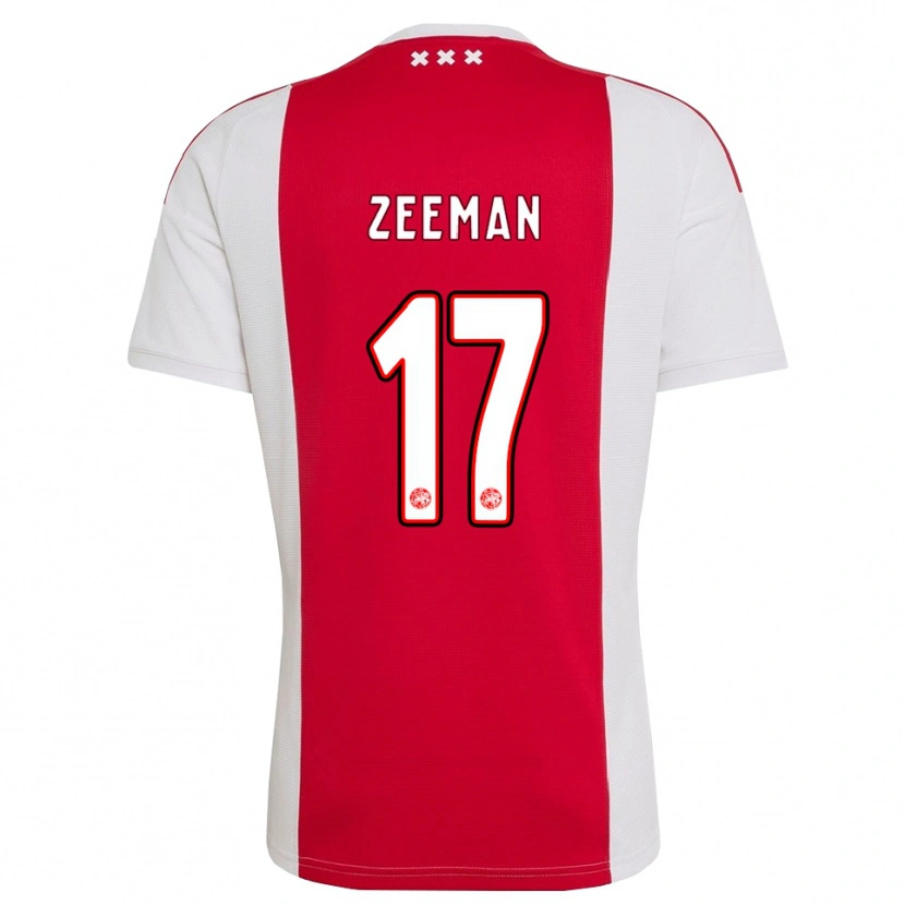 Danxen Femme Maillot Kelly Zeeman #17 Rouge Blanc Jaune Tenues Domicile 2026/27 T-Shirt