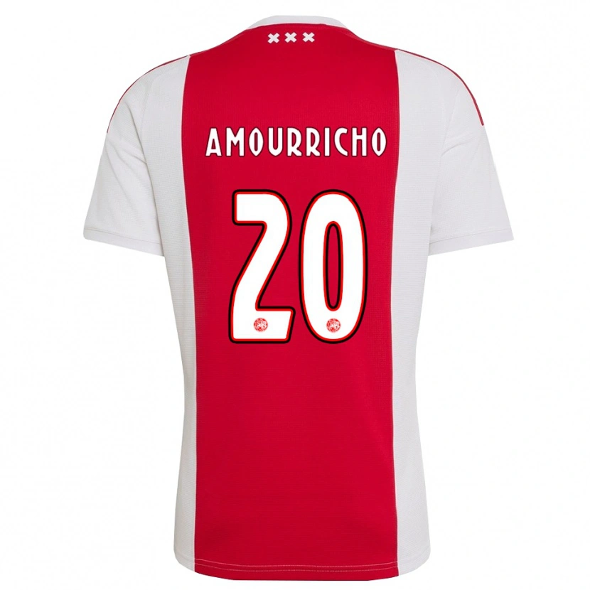Danxen Femme Maillot Amourricho Van Axel Dongen #20 Rouge Blanc Jaune Tenues Domicile 2026/27 T-Shirt
