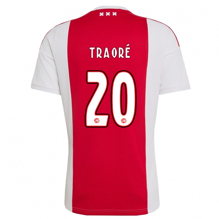 Danxen Femme Maillot Bertrand Traore #20 Rouge Blanc Jaune Tenues Domicile 2026/27 T-Shirt