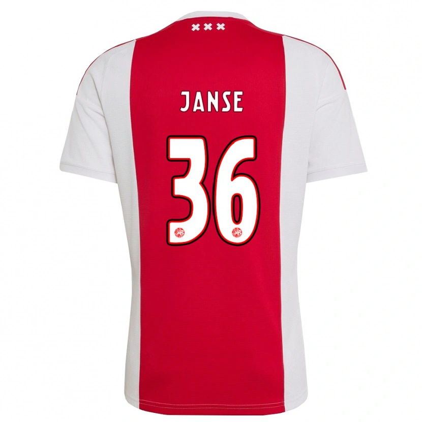 Danxen Femme Maillot Dies Janse #36 Rouge Blanc Jaune Tenues Domicile 2026/27 T-Shirt