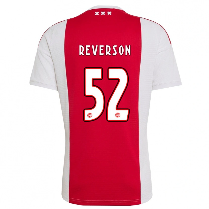 Danxen Femme Maillot Paul Reverson #52 Rouge Blanc Jaune Tenues Domicile 2026/27 T-Shirt