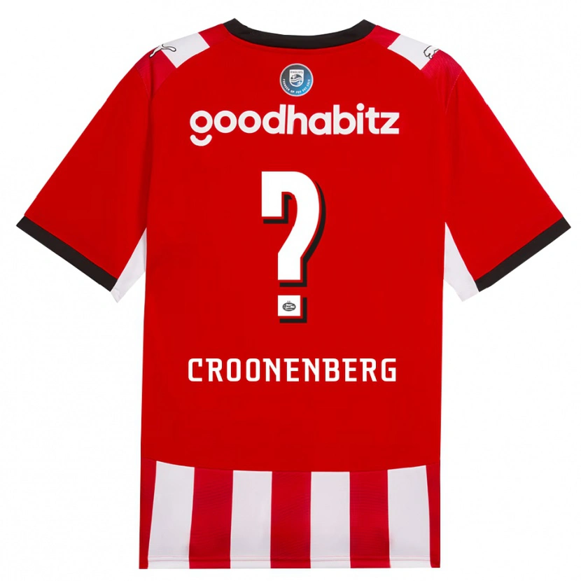 Danxen Femme Maillot Luca Croonenberg #0 Rouge Blanc Noir Tenues Domicile 2026/27 T-Shirt