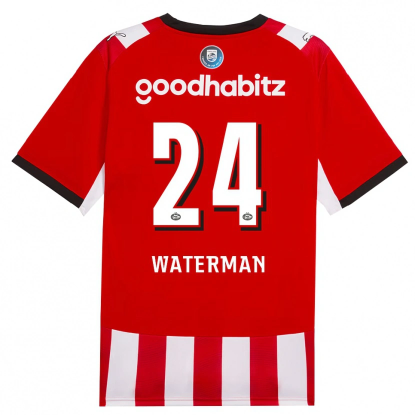 Danxen Femme Maillot Boy Waterman #24 Rouge Blanc Noir Tenues Domicile 2026/27 T-Shirt