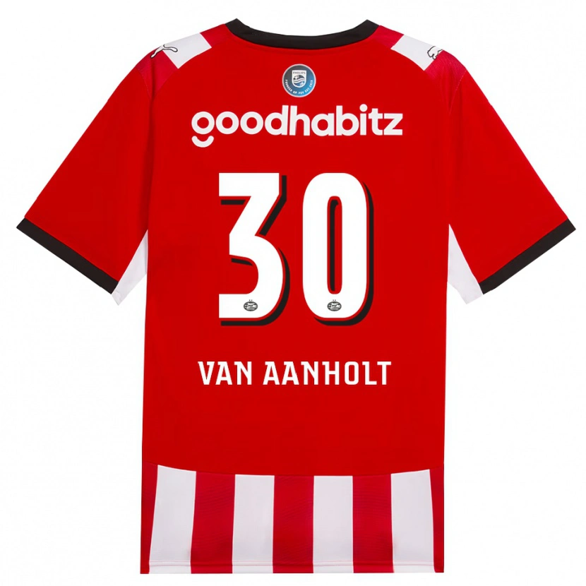 Danxen Femme Maillot Patrick Van Aanholt #30 Rouge Blanc Noir Tenues Domicile 2026/27 T-Shirt