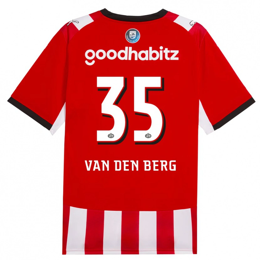 Danxen Femme Maillot Joël Van Den Berg #35 Rouge Blanc Noir Tenues Domicile 2026/27 T-Shirt