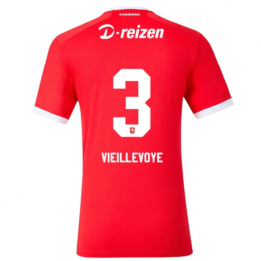 Danxen Femme Maillot Luka Vieillevoye #3 Rouge Blanc Tenues Domicile 2026/27 T-Shirt