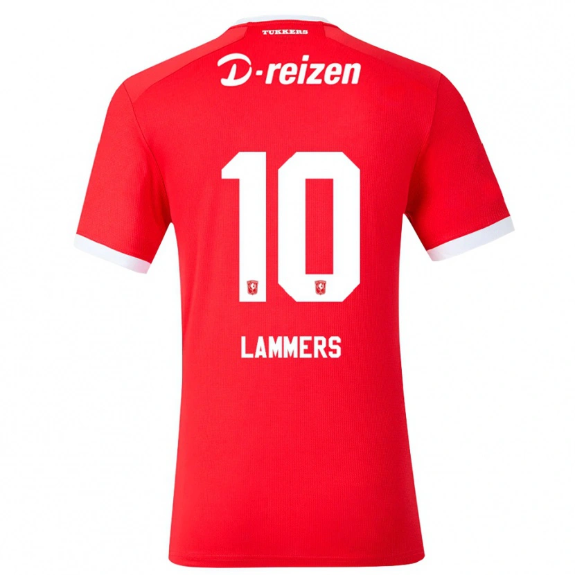 Danxen Femme Maillot Sam Lammers #10 Rouge Blanc Tenues Domicile 2026/27 T-Shirt