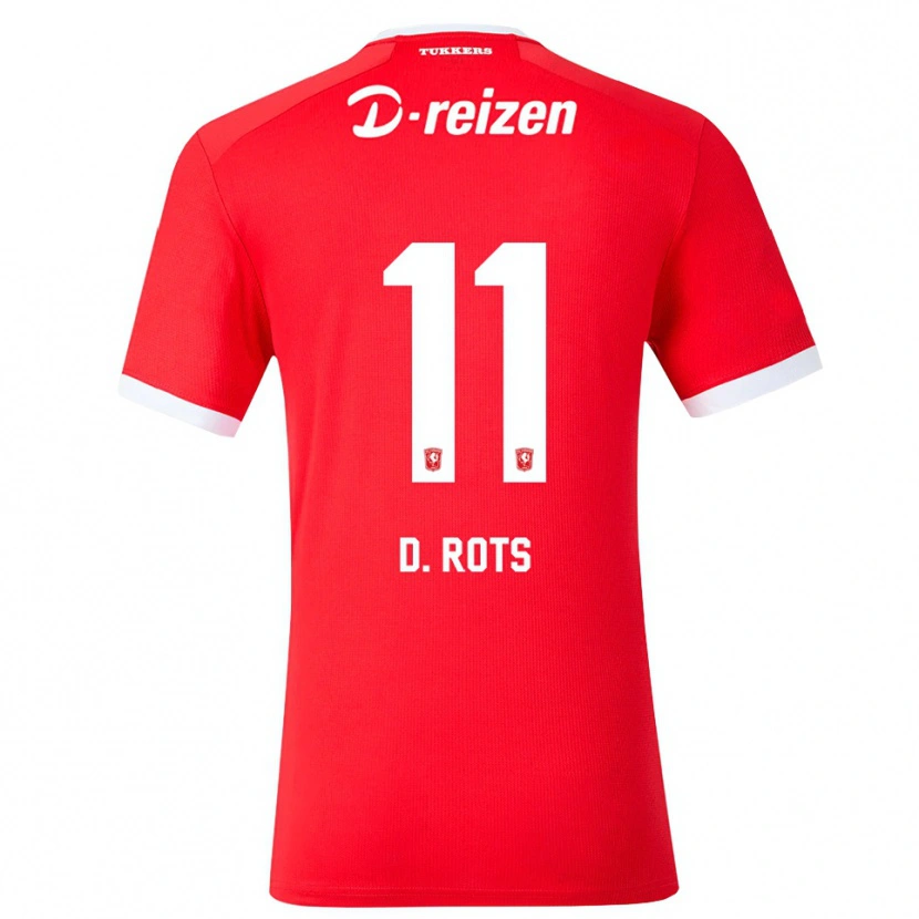 Danxen Femme Maillot Daan Rots #11 Rouge Blanc Tenues Domicile 2026/27 T-Shirt