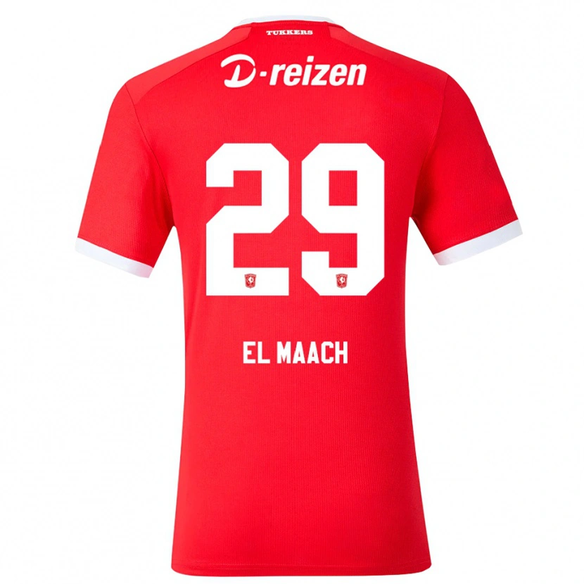 Danxen Femme Maillot Issam El Maach #29 Rouge Blanc Tenues Domicile 2026/27 T-Shirt