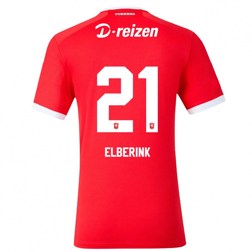 Danxen Femme Maillot Eva Oude Elberink #21 Rouge Blanc Tenues Domicile 2026/27 T-Shirt