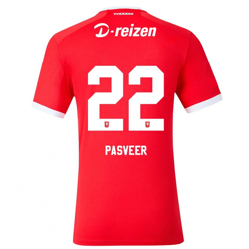 Danxen Femme Maillot Remko Pasveer #22 Rouge Blanc Tenues Domicile 2026/27 T-Shirt