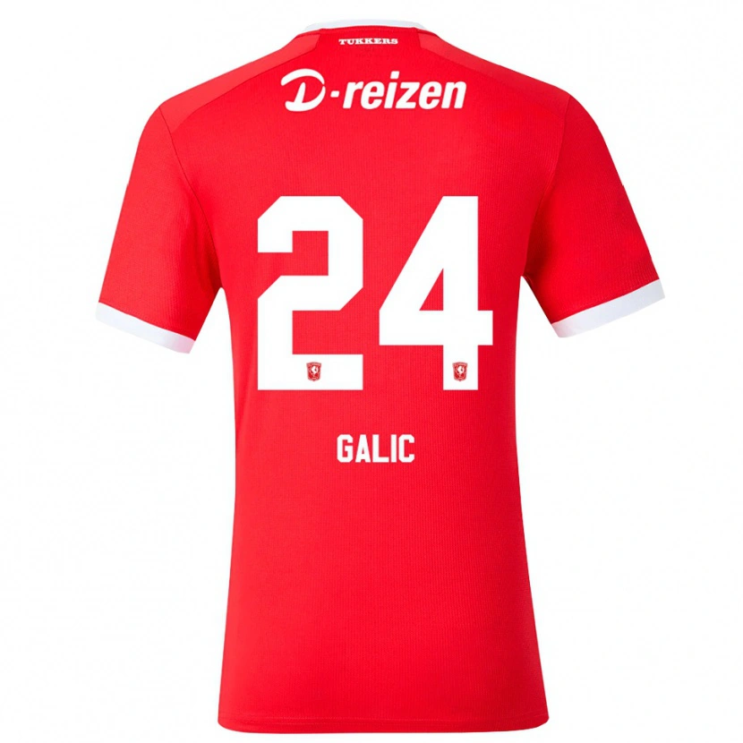 Danxen Femme Maillot Daniela Galic #24 Rouge Blanc Tenues Domicile 2026/27 T-Shirt