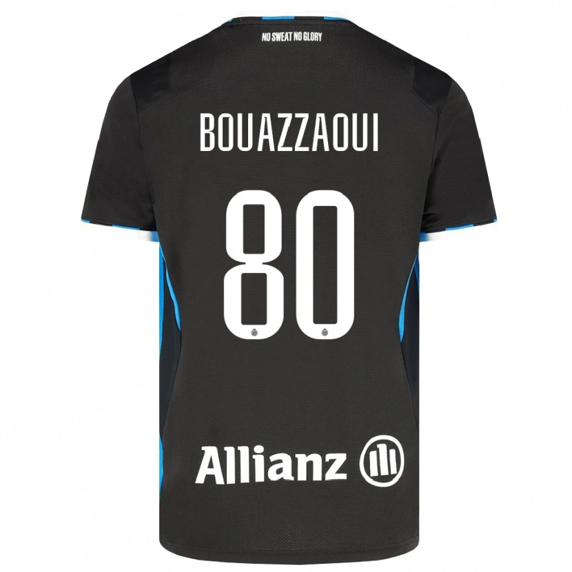 Danxen Femme Maillot Ilyas Bouazzaoui #80 Noir Rouge Bleu Tenues Domicile 2026/27 T-Shirt