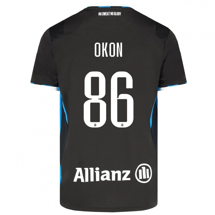 Danxen Femme Maillot Gianluca Okon-Engstler #86 Noir Rouge Bleu Tenues Domicile 2026/27 T-Shirt