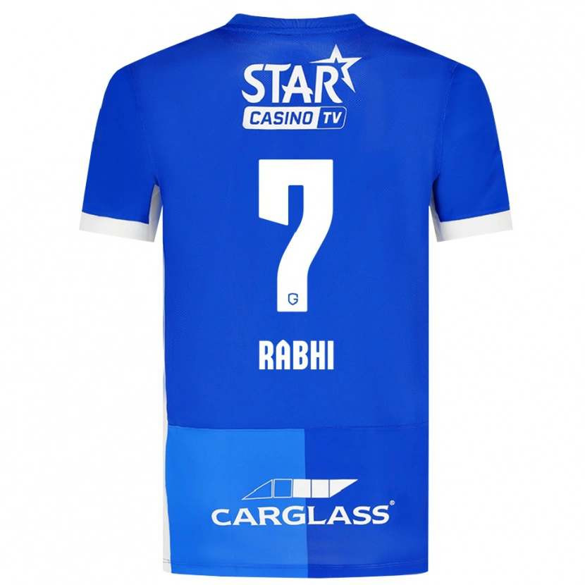 Danxen Femme Maillot Ayman Rabhi #7 Bleu Moyen Royalbleu Blanc Tenues Domicile 2026/27 T-Shirt