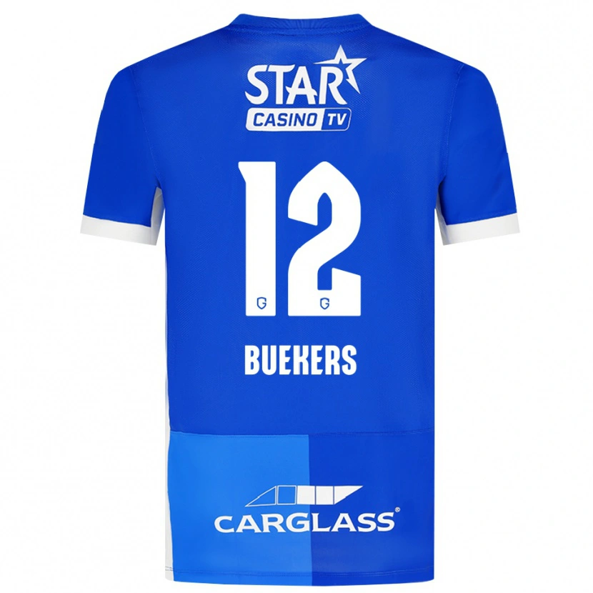 Danxen Femme Maillot Maxime Buekers #12 Bleu Moyen Royalbleu Blanc Tenues Domicile 2026/27 T-Shirt