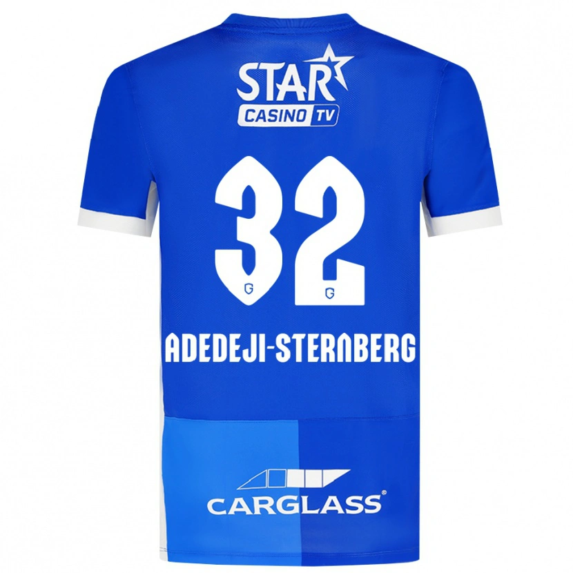Danxen Femme Maillot Noah Adedeji-Sternberg #32 Bleu Moyen Royalbleu Blanc Tenues Domicile 2026/27 T-Shirt