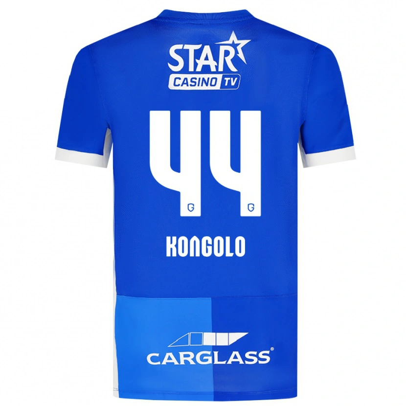 Danxen Femme Maillot Josué Kongolo #44 Bleu Moyen Royalbleu Blanc Tenues Domicile 2026/27 T-Shirt