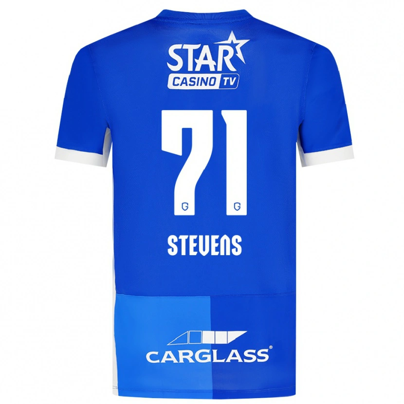 Danxen Femme Maillot Brent Stevens #71 Bleu Moyen Royalbleu Blanc Tenues Domicile 2026/27 T-Shirt