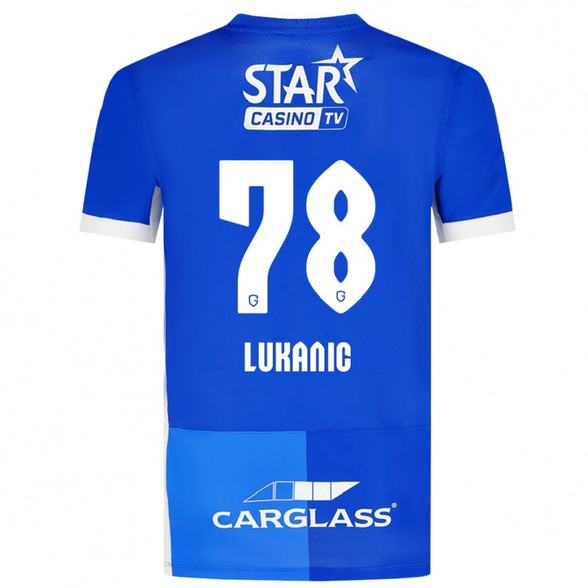 Danxen Femme Maillot Luka Lukanic #78 Bleu Moyen Royalbleu Blanc Tenues Domicile 2026/27 T-Shirt
