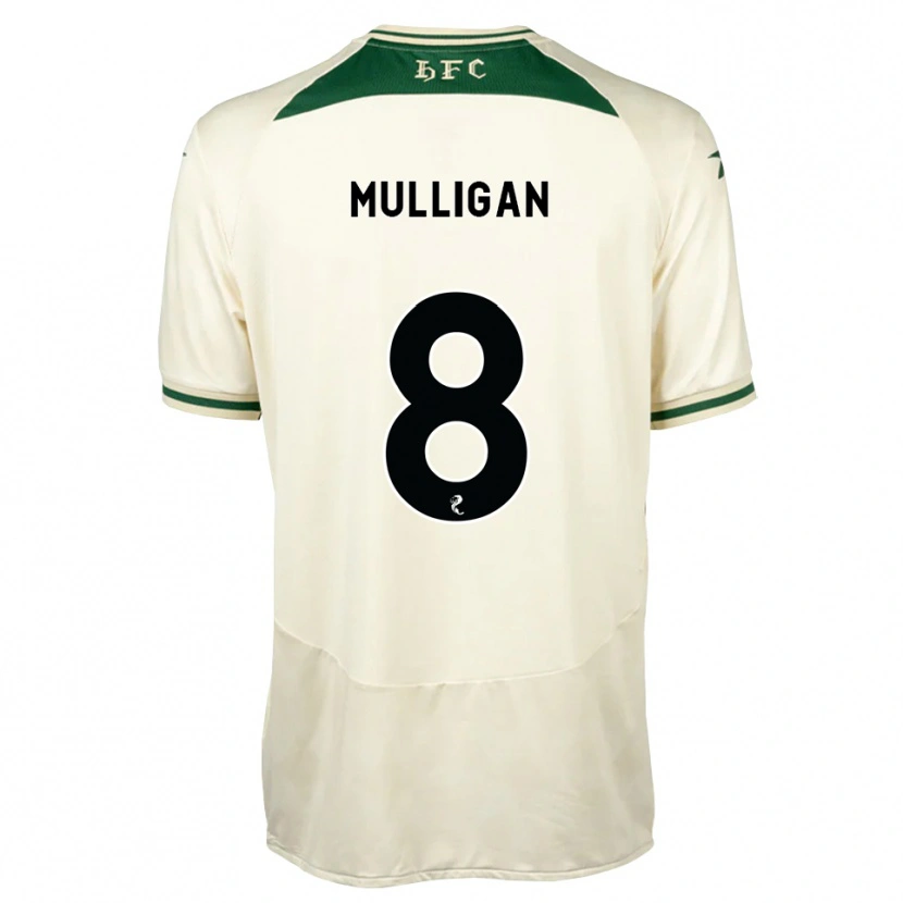 Danxen Femme Maillot Josh Mulligan #8 Blanc Forêt Tenues Extérieur 2026/27 T-Shirt