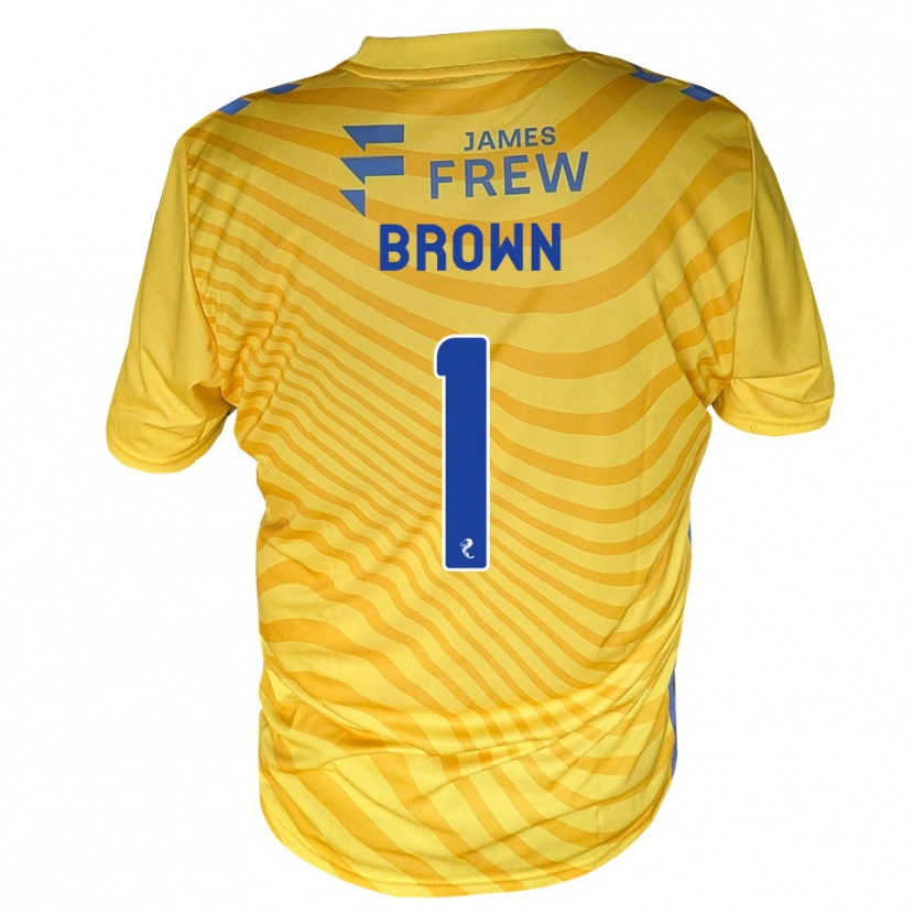 Danxen Femme Maillot Dylan Brown #1 Bleu Royal Jaune Tenues Extérieur 2026/27 T-Shirt