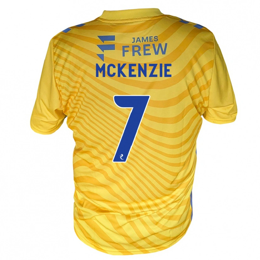 Danxen Femme Maillot Rory Mckenzie #7 Bleu Royal Jaune Tenues Extérieur 2026/27 T-Shirt