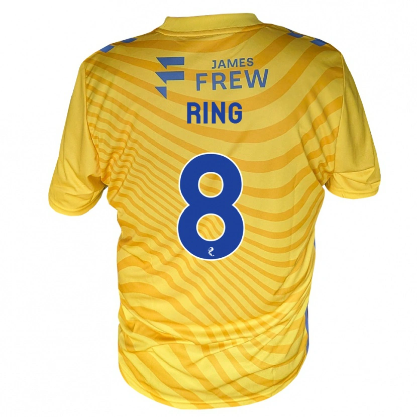 Danxen Femme Maillot Erik Ring #8 Bleu Royal Jaune Tenues Extérieur 2026/27 T-Shirt