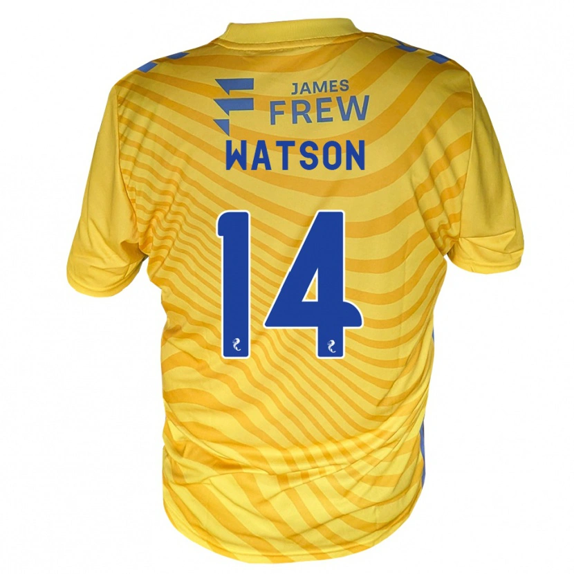 Danxen Femme Maillot Craig Watson #14 Bleu Royal Jaune Tenues Extérieur 2026/27 T-Shirt
