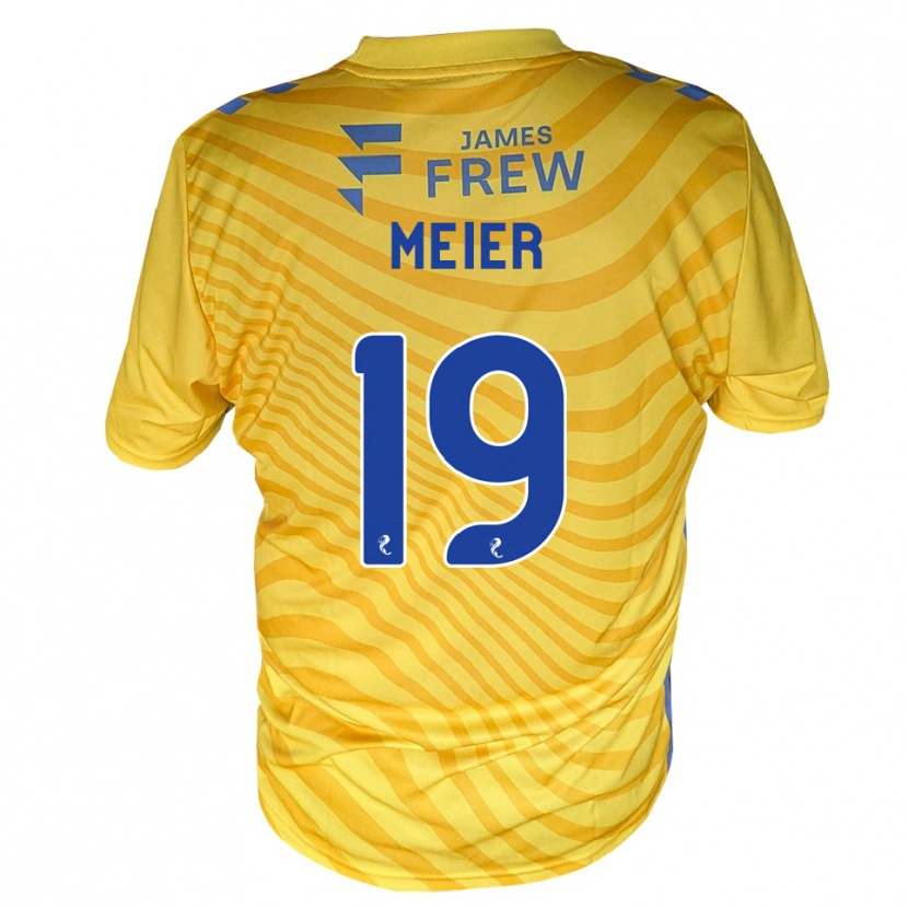 Danxen Femme Maillot Jonathan Meier #19 Bleu Royal Jaune Tenues Extérieur 2026/27 T-Shirt