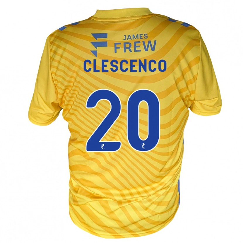 Danxen Femme Maillot Nicky Clescenco #20 Bleu Royal Jaune Tenues Extérieur 2026/27 T-Shirt