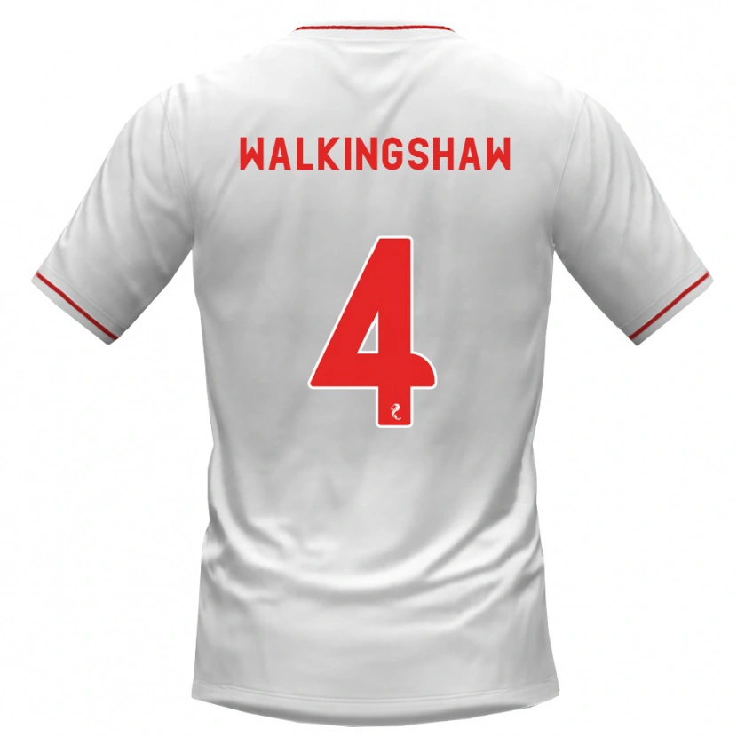 Danxen Femme Maillot Rachel Walkingshaw #4 Blanc Rouge Tenues Extérieur 2026/27 T-Shirt