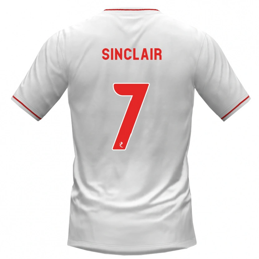 Danxen Femme Maillot Tyrese Sinclair #7 Blanc Rouge Tenues Extérieur 2026/27 T-Shirt