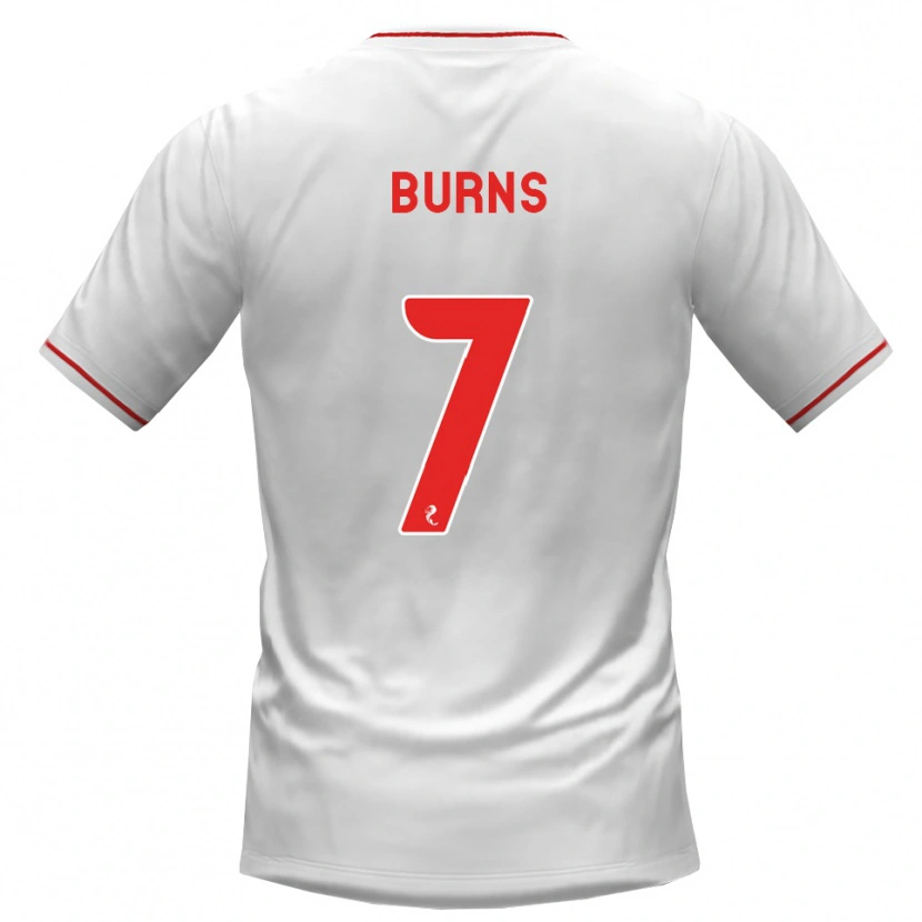 Danxen Femme Maillot Erin Burns #7 Blanc Rouge Tenues Extérieur 2026/27 T-Shirt