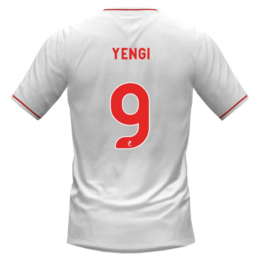 Danxen Femme Maillot Tete Yengi #9 Blanc Rouge Tenues Extérieur 2026/27 T-Shirt