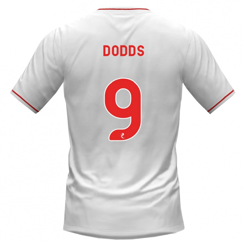 Danxen Femme Maillot Jen Dodds #9 Blanc Rouge Tenues Extérieur 2026/27 T-Shirt