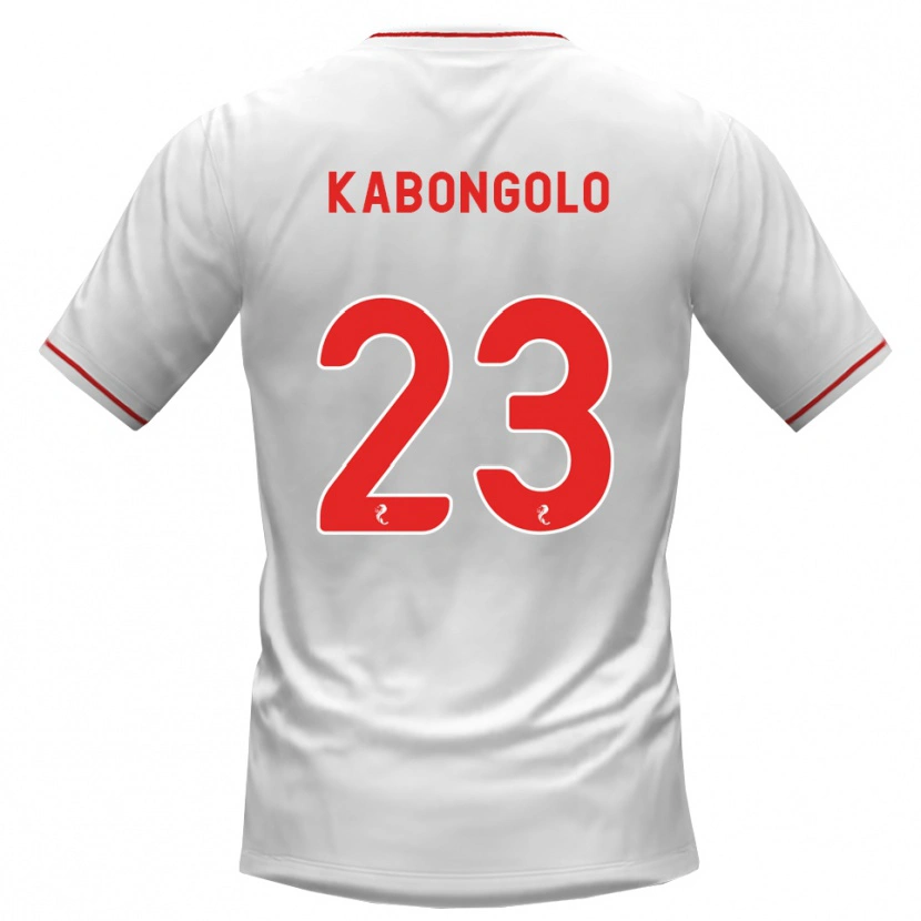 Danxen Femme Maillot Brooklyn Kabongolo #23 Blanc Rouge Tenues Extérieur 2026/27 T-Shirt