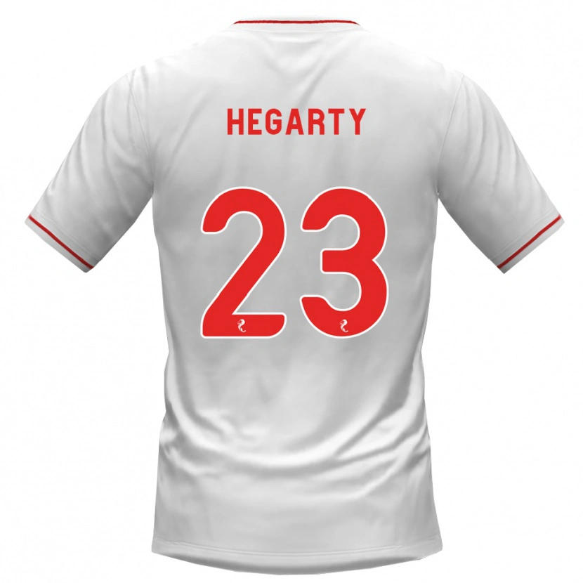 Danxen Femme Maillot Nina Hegarty #23 Blanc Rouge Tenues Extérieur 2026/27 T-Shirt