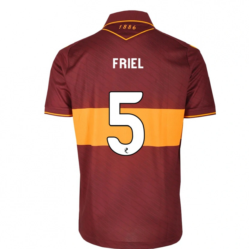 Danxen Femme Maillot Jon-Joe Friel #5 Orange Marron Tenues Extérieur 2026/27 T-Shirt