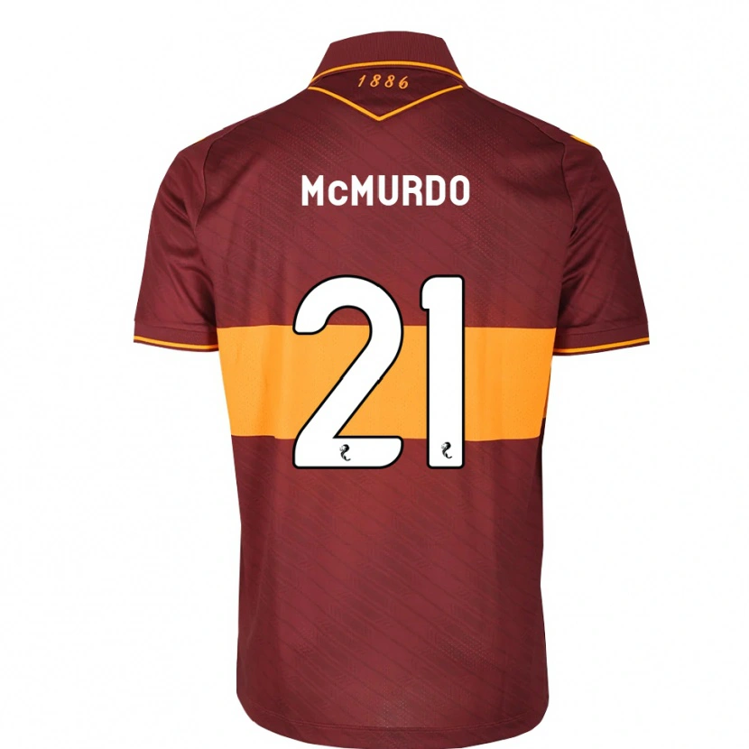 Danxen Femme Maillot Emma Mcmurdo #21 Orange Marron Tenues Extérieur 2026/27 T-Shirt
