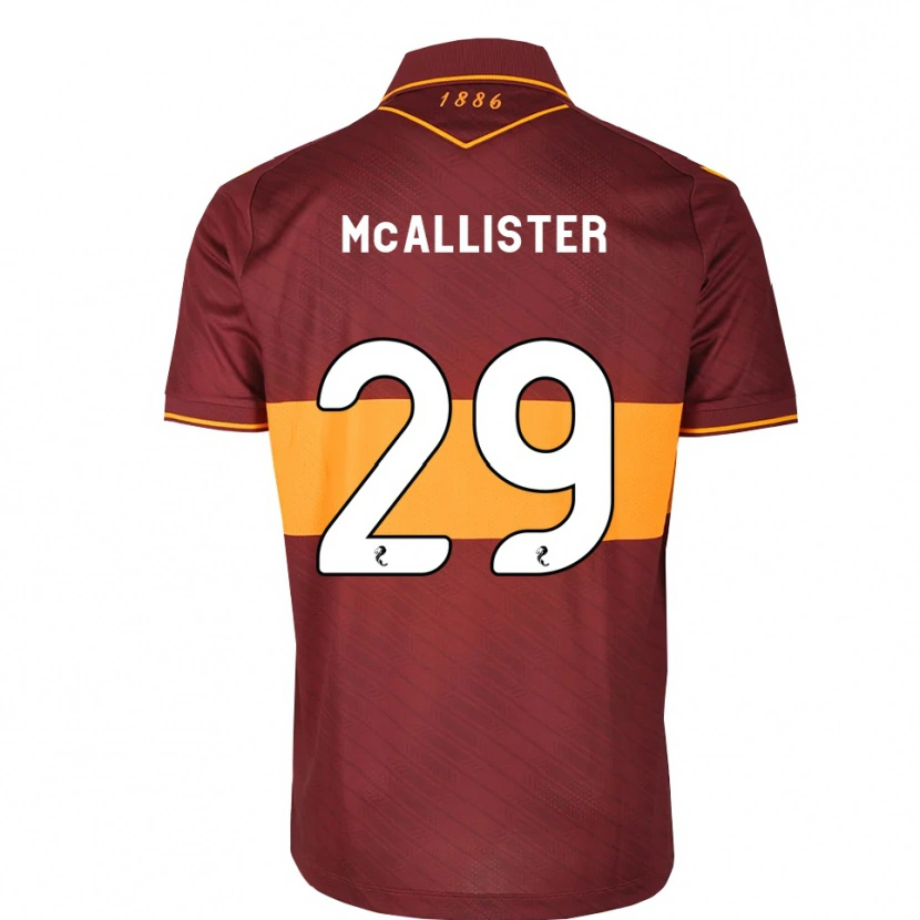 Danxen Femme Maillot Zander Mcallister #29 Orange Marron Tenues Extérieur 2026/27 T-Shirt