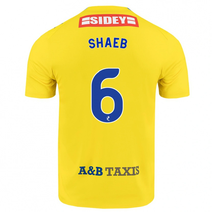 Danxen Femme Maillot Adam Shaeb #6 Jaune Bleu Noir Tenues Extérieur 2026/27 T-Shirt